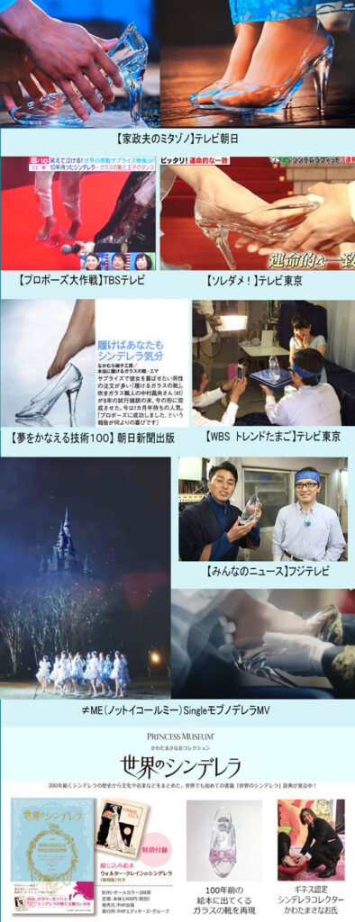 メディア掲載本当に履けるガラスの靴エマ